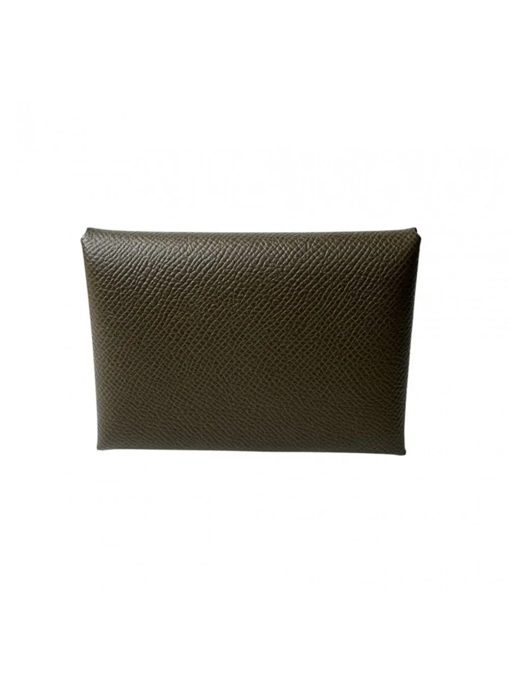 Hermes Calvi Duo Coin Case Vert Roden Epsom